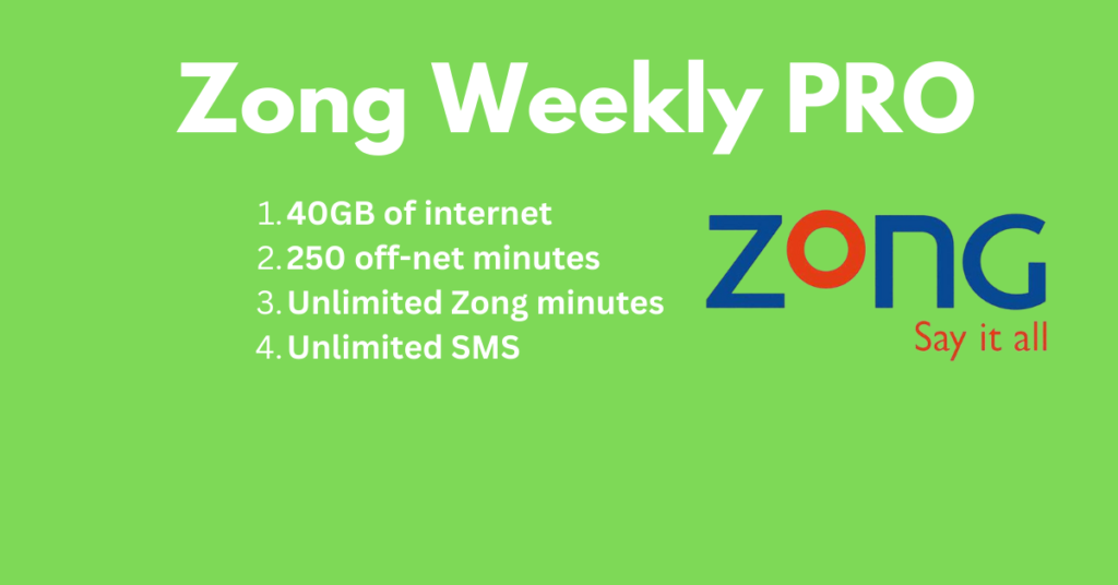 Zong Weekly Pro