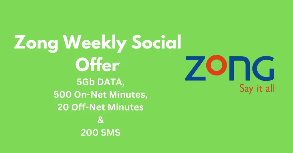 Zong Weekly Social Offer