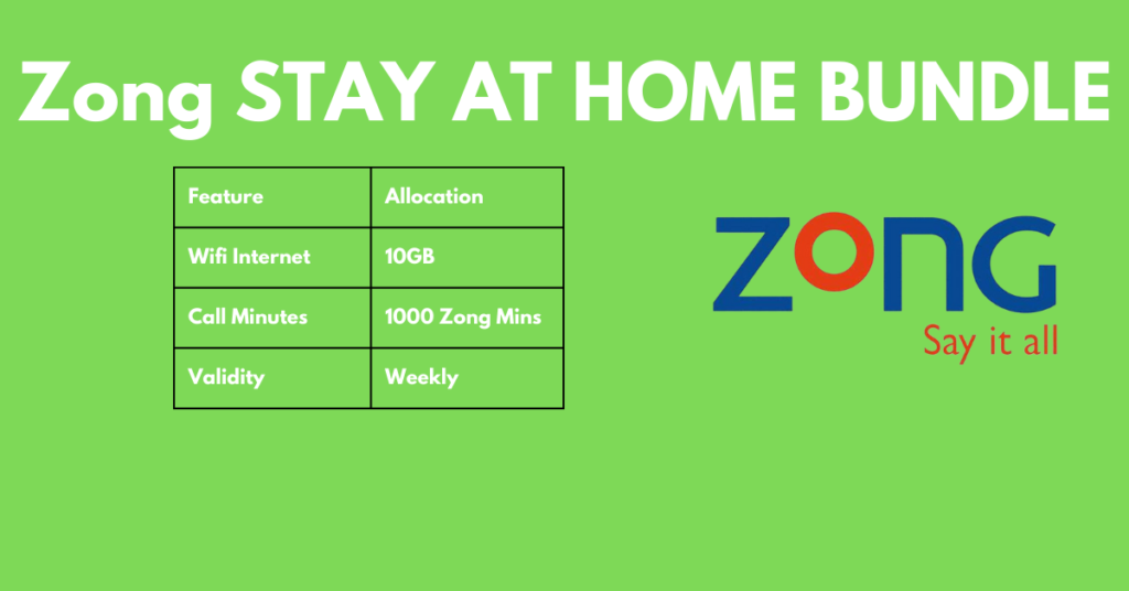 Zong Stay At Home Bundle