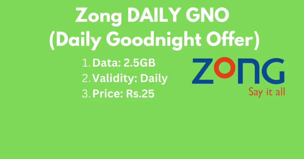 Zong DAILY GNO