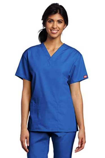 Dickies-Women's-V--Neck-Scrub-Top