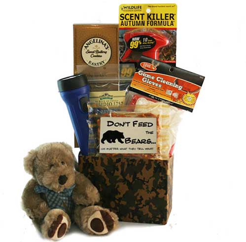 Don't-feed-the-Bears-Hunting-Gift-Basket