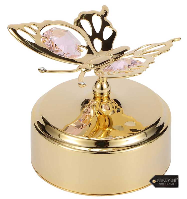 Gold-plated-Music-Box-with-Crystal-Studded-Butterfly