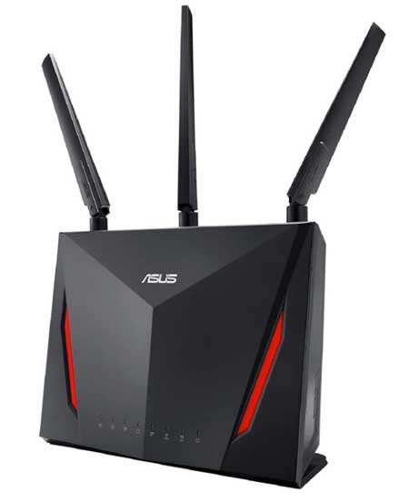 ASUS AC2900 WiFi Gaming Router (RT-AC86U) - Dual Band Gigabit Wireless Internet Router, WTFast Game Accelerator, Streaming, AiMesh Compatible