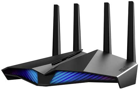 ASUS AX5400 6 Gaming Router (RT-AX82U) - Dual Band Gigabit Wireless Internet Router, AURA RGB, Gaming & Streaming, AiMesh Compatible