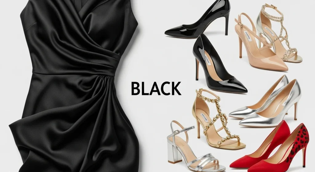 What Color Shoes to Wear With a Black Dress
