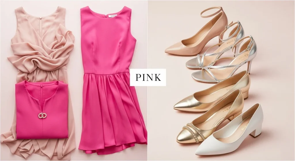 What Color Shoes to Wear With a Pink Dress