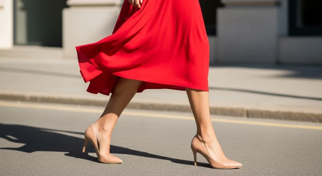What Color Shoes to Wear With a Red Dress
